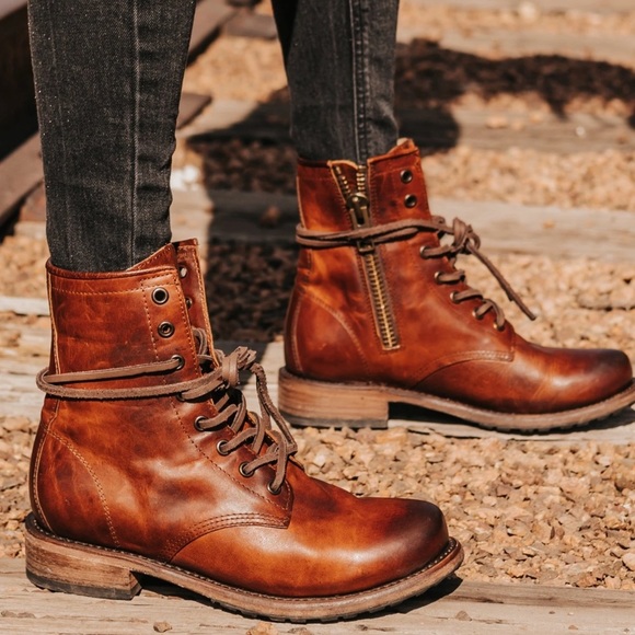 Free Bird Cognac Manchester Boots 